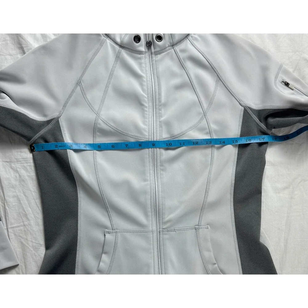 Athleta Women's Gray Full Zip‎ Hooded Athletic Jacket Size S